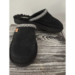 UGG Tasman Slip On Kids Shoes Black Suede Size 3 Mint Condition